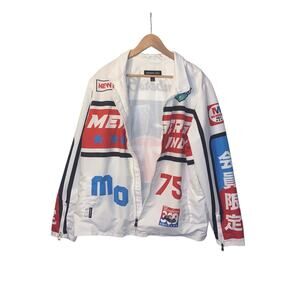 Members Only Sport Multicolor Racing‎ Windbreaker Mens Size L
